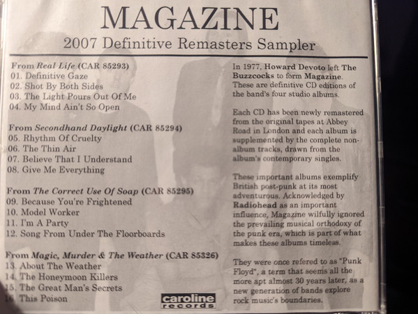 2007 Definitive Remasters Sampler