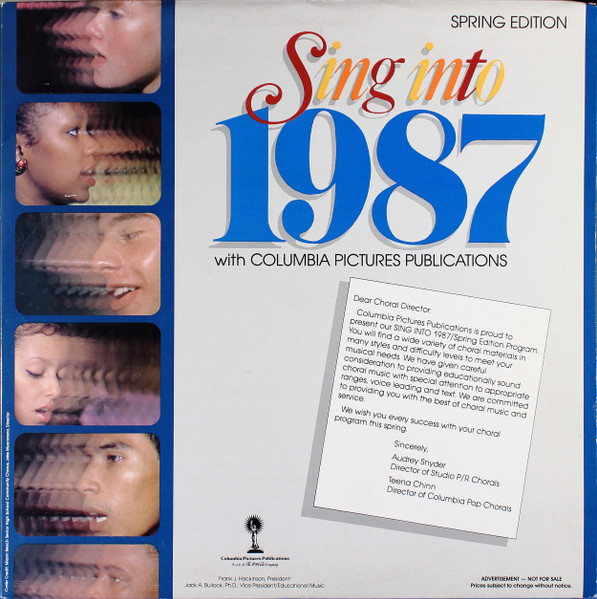 Sing Into 1987 Spring Edition