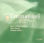 Les Six Sonatines, Sonate Pour Clarinette, Flûte Et Piano