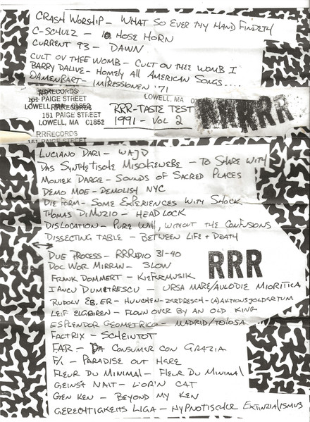  RRR-Taste Test 1991 - Vol 2