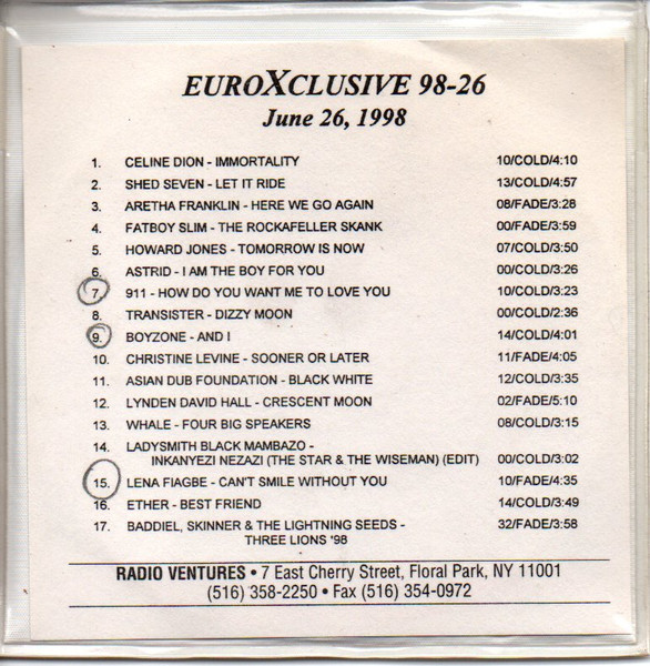 EuroXclusive 98-26 (June 26, 1998)