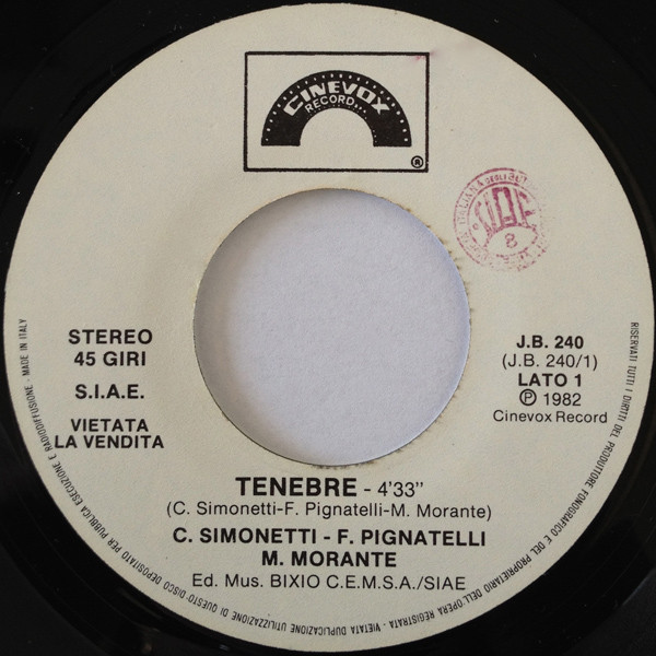 Tenebre / Giarrettiere & Rock'N Roll