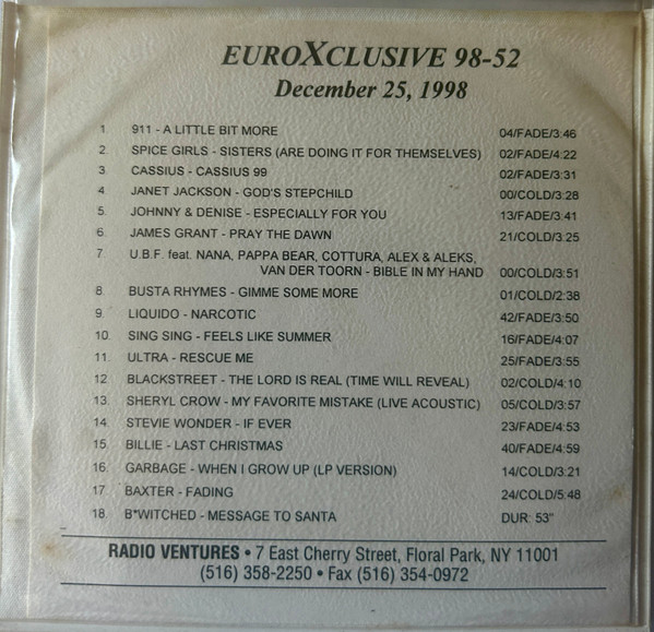 EuroXclusive 98-52 (December 25, 1998)