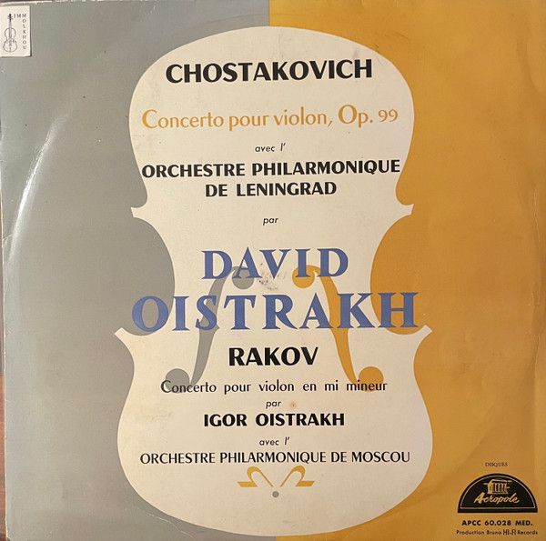 Concerto Pour Violon, Op. 99 / Concerto Pour Violon En Mi Mineur