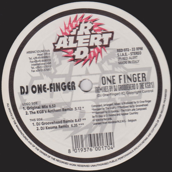 One Finger (Remixes By DJ Groovehead & The KGB's)