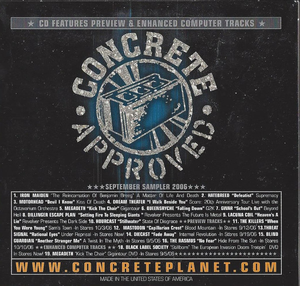 Concrete Corner - September 2006 Sampler