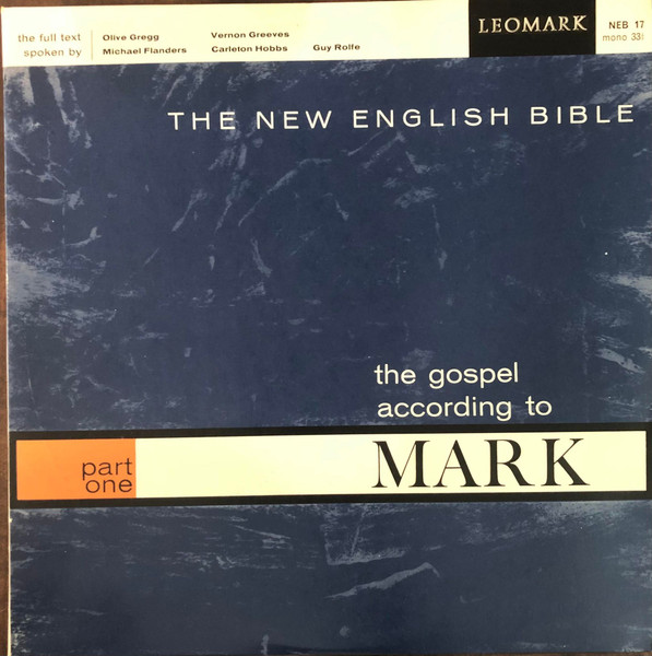 The Gospel According To Mark Part One
