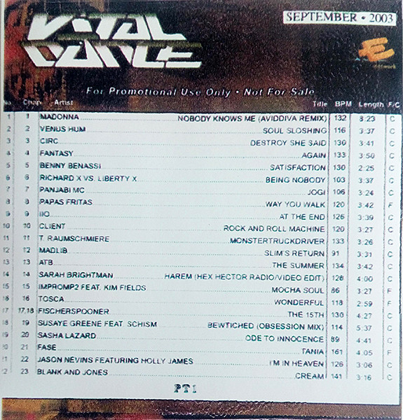 Vital Dance September 2003