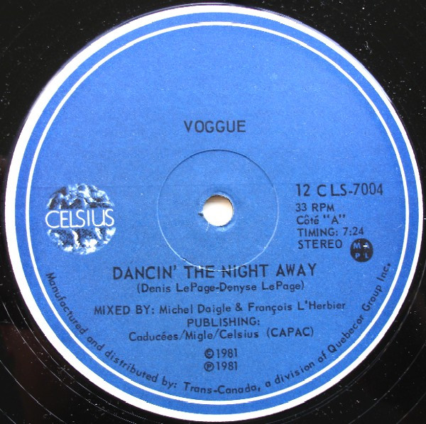 Dancin' The Night Away / Roller Boogie