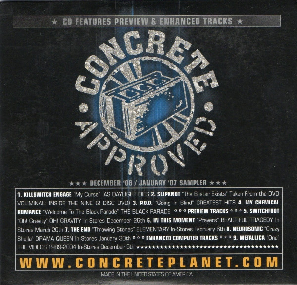 Concrete Approved - December '06 / January '07 Sampler