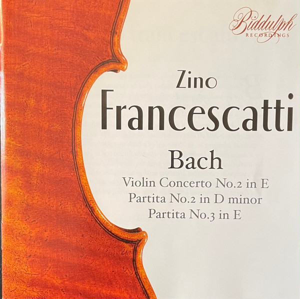 Violin Concerto In E, Partitas No.2 & No.3