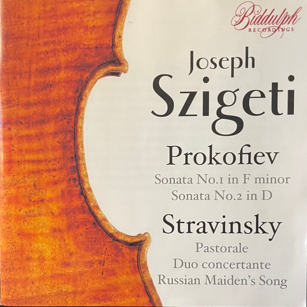 Sonatas No.1 & No.2 / Pastorale, Duo Concertante, Russian Maiden's Song