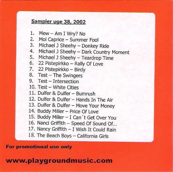 Sampler Uge 38, 2002