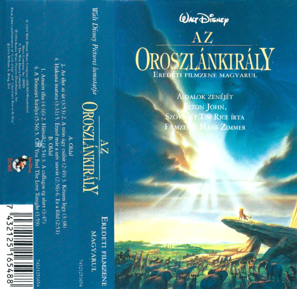 Az Oroszlánkirály (Eredeti Filmzene Magyarul)