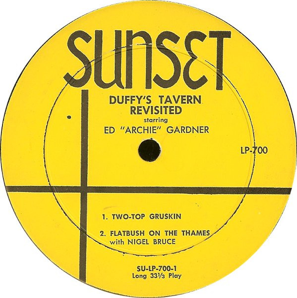 Duffy's Tavern Revisited