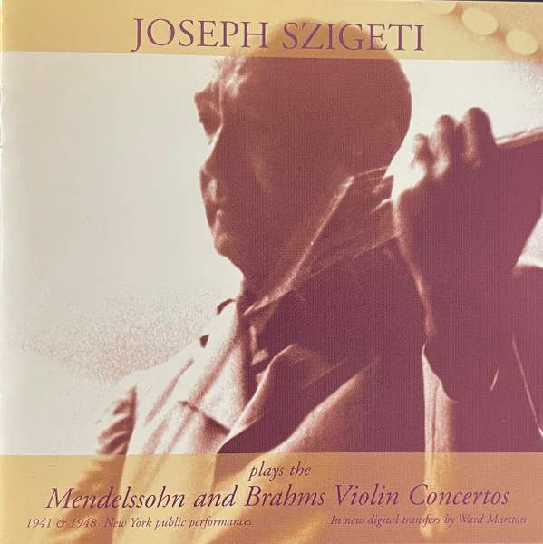 Violin Concertos. (New York Public Performances)