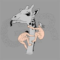 Giraffe Running
