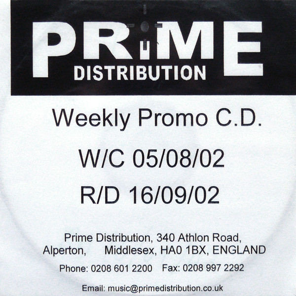 Prime Distribution Weekly Promo C.D. (W/C 05/08/02) (R/D 16/09/02)