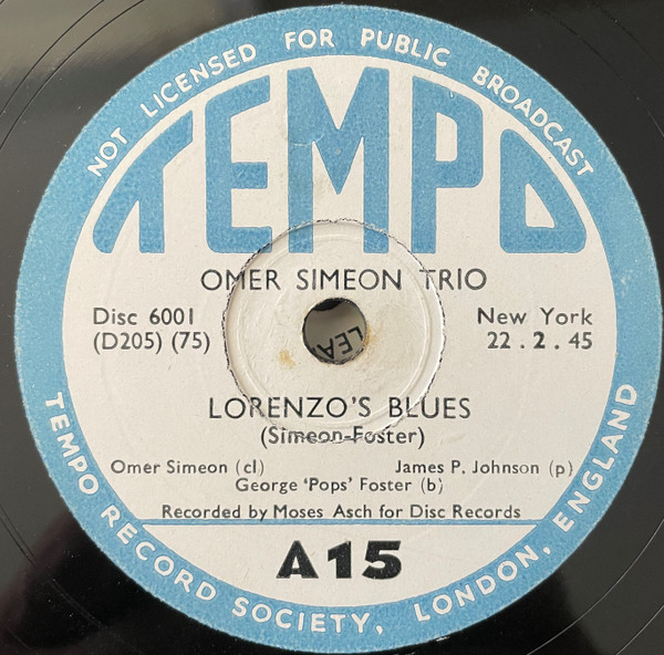 Lorenzo's Blues / Harlem Hotcha