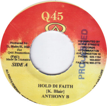 Hold Di Faith / Talk To Di Hand