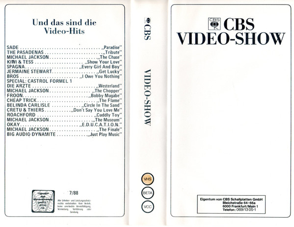 CBS Video Show 7/88