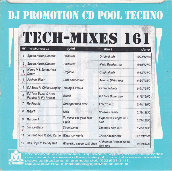CD Pool Tech-Mixes 161