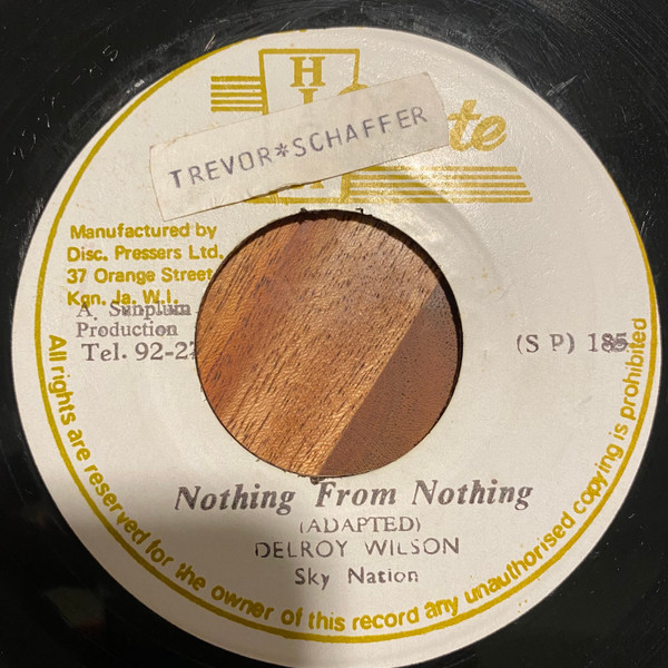 Nothing From Nothing