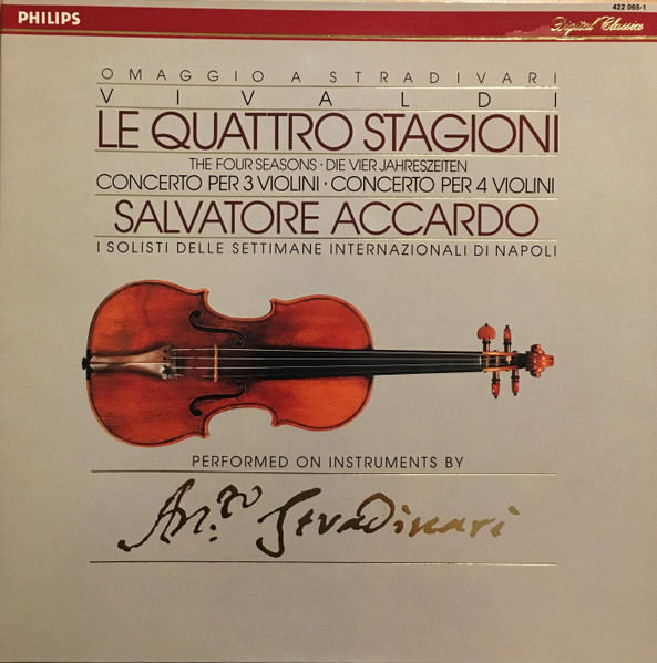 Le Quattro Stagioni = The Four Seasons / Concerto Per 3 Violini · Concerto Per 4 Violini