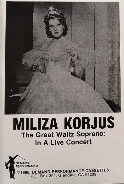The Great Waltz Soprano: In A Live Concert