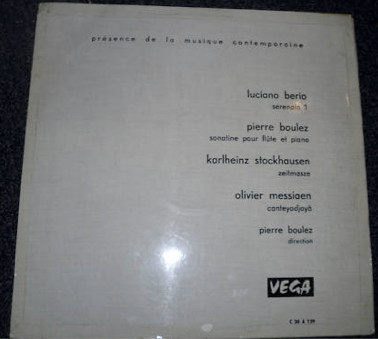 Serenata I / Sonatine / Cantéyodjayâ / Zeitmasze