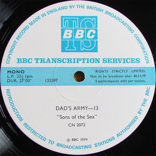 Dad’s Army – 13 (BBC Transcription Services)
