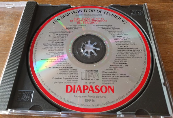 Les Diapason D'Or De Février 97