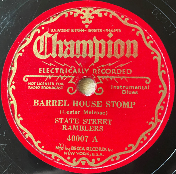 Barrel House Stomp / Kentucky Blues