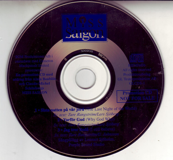 Miss Saigon - Original Swedish Promotional Recording