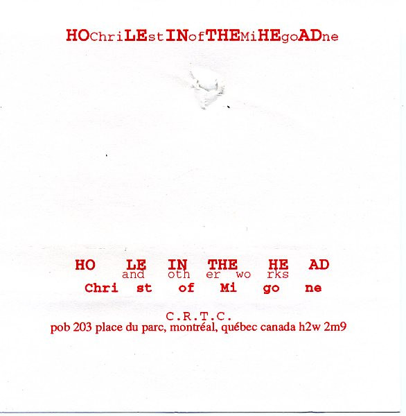 Hole In The Head And Other Works