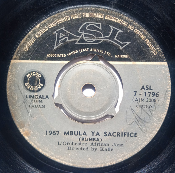 1967 Mbula Ya Sacrifice / Independance Econimique