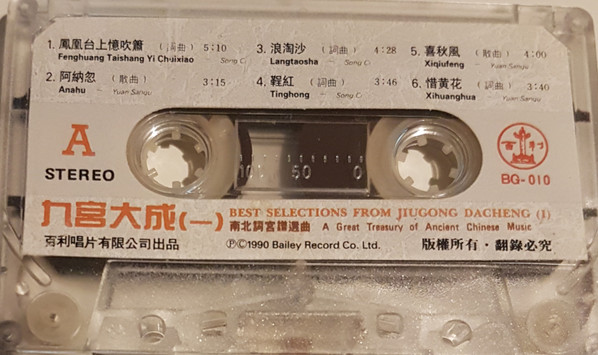 九宫大成 (一) = Best Selections From Jiugong Dacheng (I)