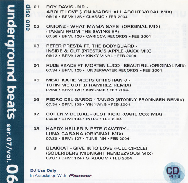 Underground Beats (Series 7 Volume 6)