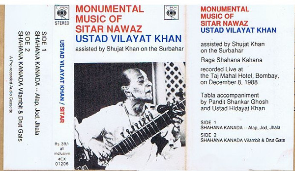Monumental Music Of Sitar Nawaz Ustad Vilayat Khan