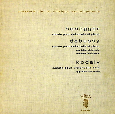 Sonates Pour Violoncelle Et Piano / Sonate Pour Violoncelle Seul