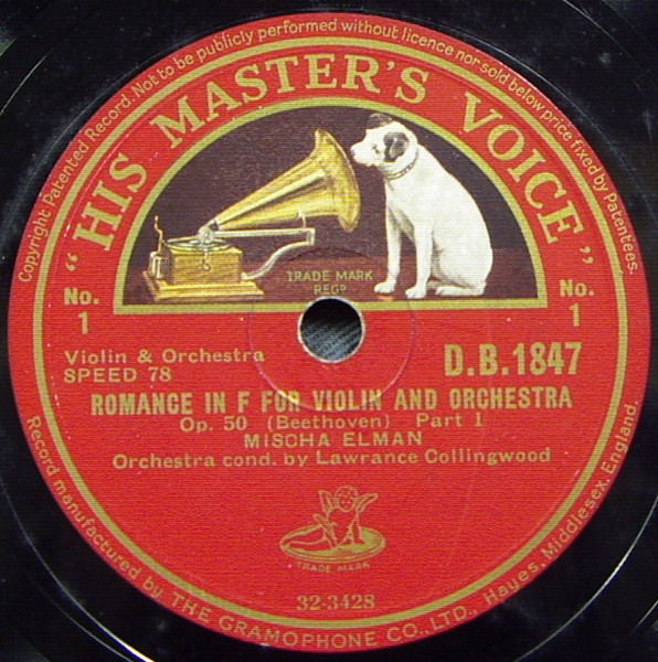 Romance In F For Violin And Orchestra, Op. 50