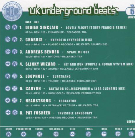 UK Underground Beats (Series 2 Volume 5)