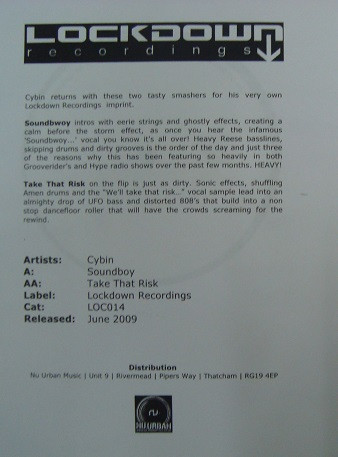 Soundboy / Take That Risk