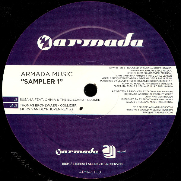 Armada Music Sampler 1