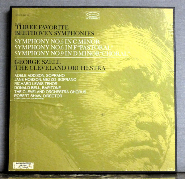 Three Favorite Beethoven Symphonies - No.5, No. 6, No.9
