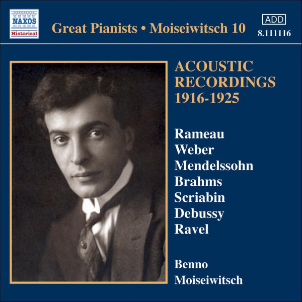 Moiseiwitsch 10: Acoustic Recordings