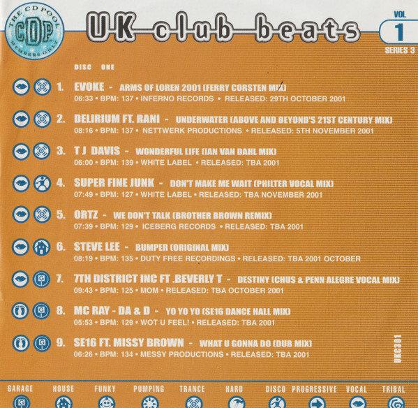UK Club Beats (Series 3 Volume 1)