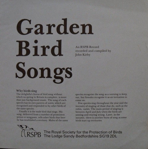 Garden Bird Songs