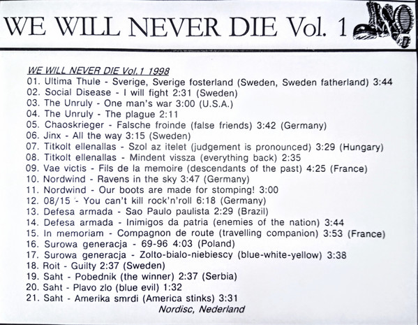 We Will Never Die Vol. 1