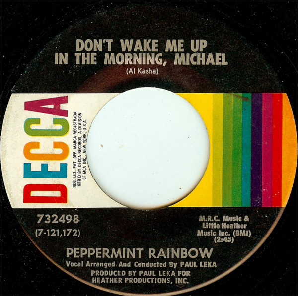 Don't Wake Me Up In The Morning, Michael / Rosemary